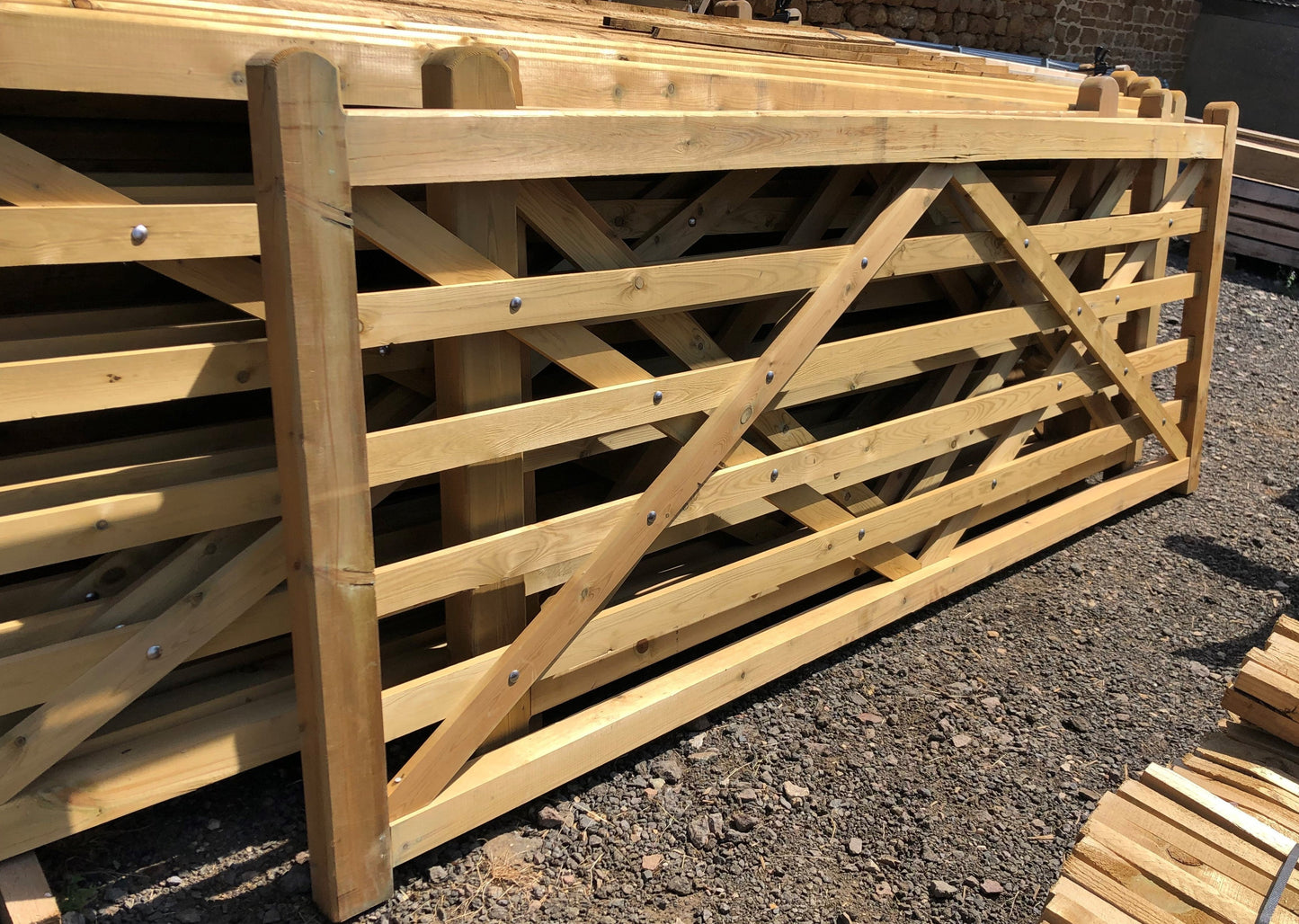 Softwood Timber 6 Bar Gate