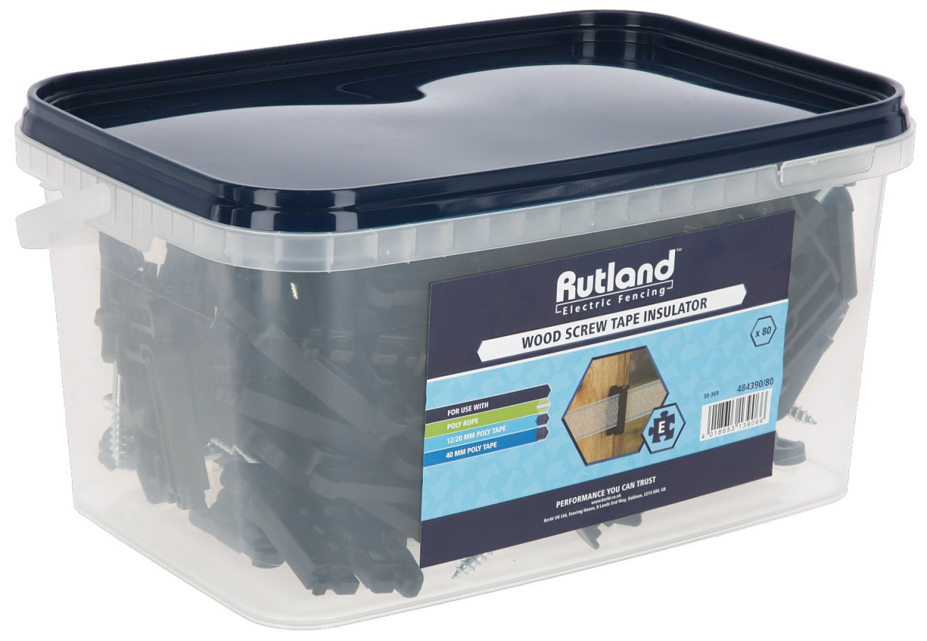 Rutland Screw In Electric Tape Insulator - 10-40mm
