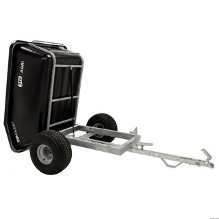 JFC 500L ATV Tip Assist Trailer Black