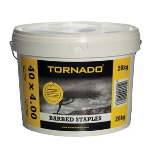 Galvanised Barbed Staples