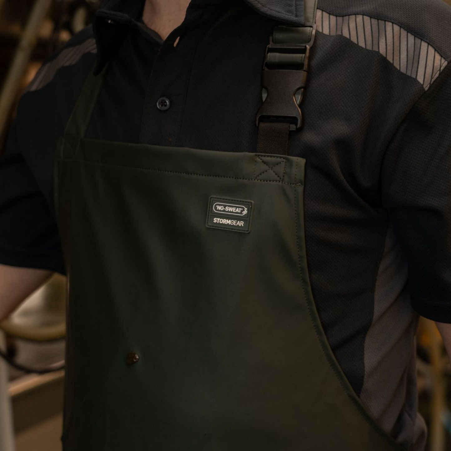Swampmaster No-Sweat Stormgear Waterproof Dairy Apron Green