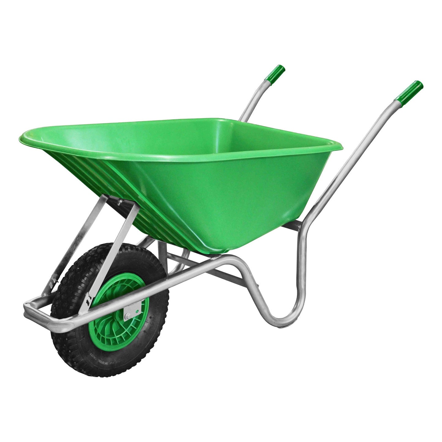 110L Moulded Polypropylene Wheelbarrow Green