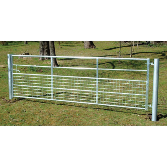 Half Mesh Galvanised Gate