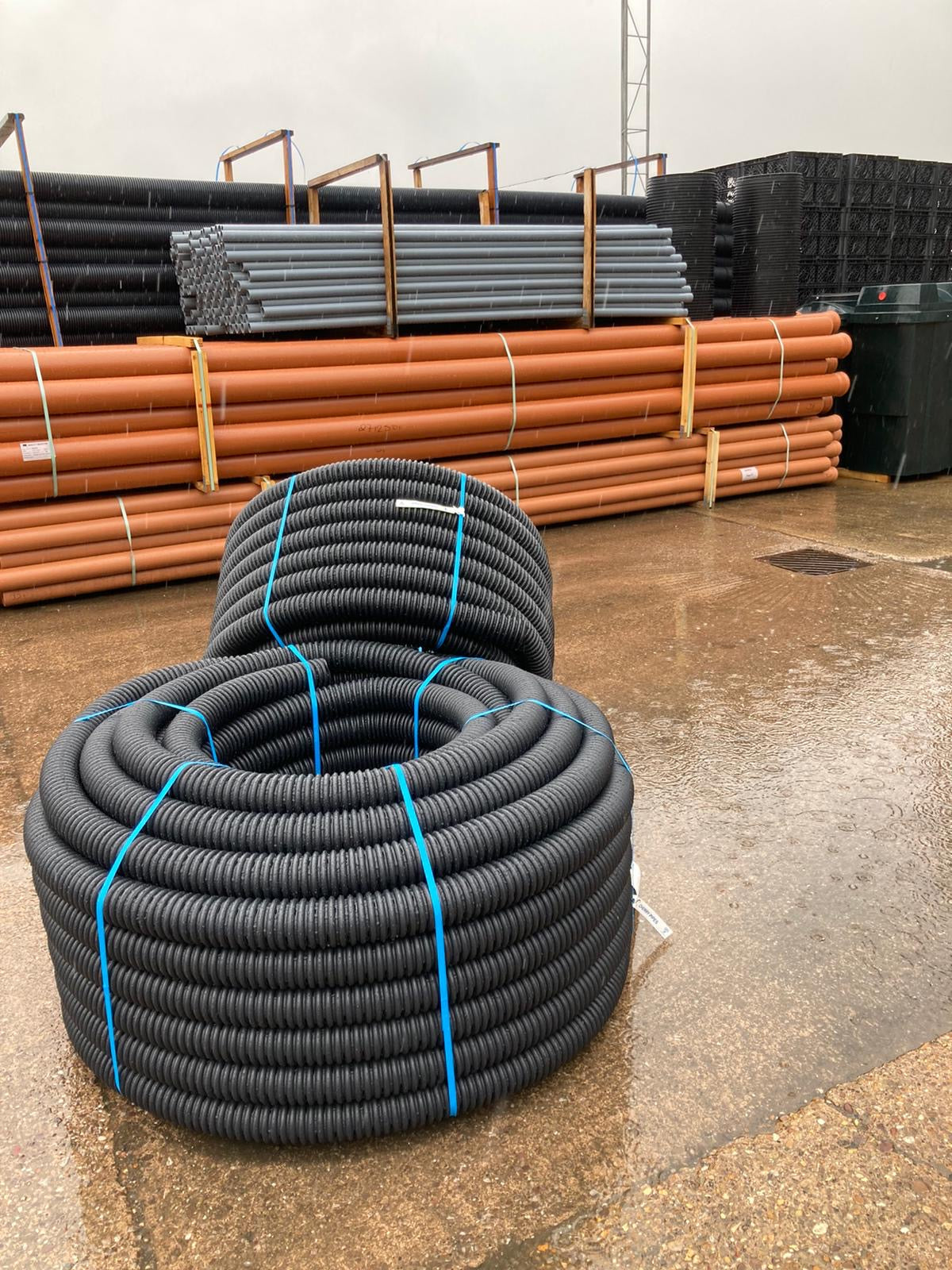 Coiled Unperforate Drainage Pipe