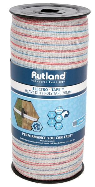 Rutland Electric Fencing Tape - 200m