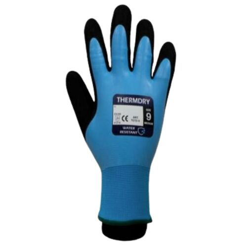 TufGrip Thermdry Glove Black/Ice Blue