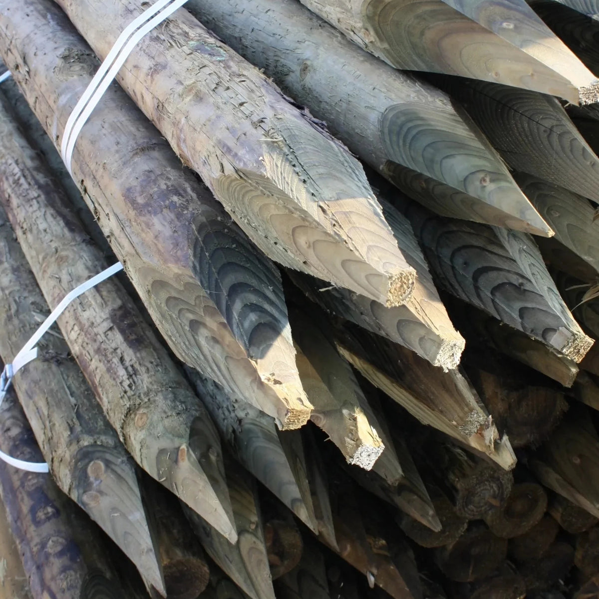 Machine Rounds Tagging Posts UC4 Peeled Round Timber Posts – Shire Agricultural