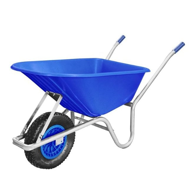 110L Moulded Polypropylene Wheelbarrow Blue