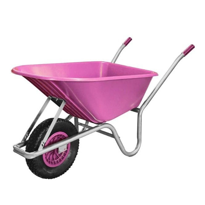 110L Moulded Polypropylene Wheelbarrow Blue